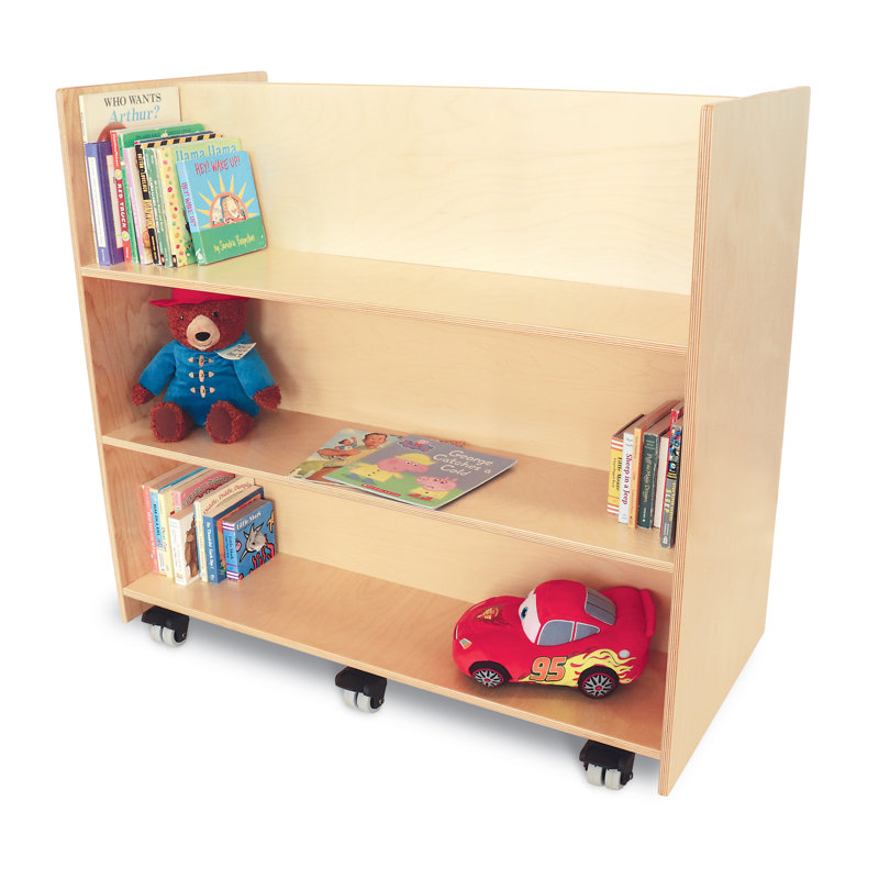 39.5'' H x 36.5'' W Book Cart with Wheels