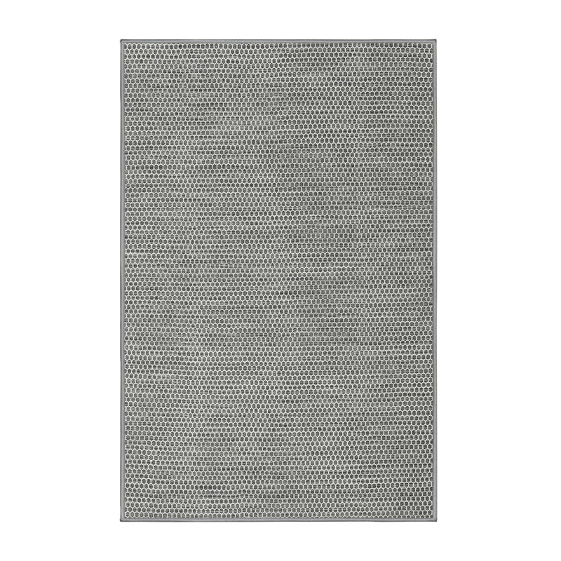 Tapis gris zone contemporaine, Rectangle 5 pi x 7 pi