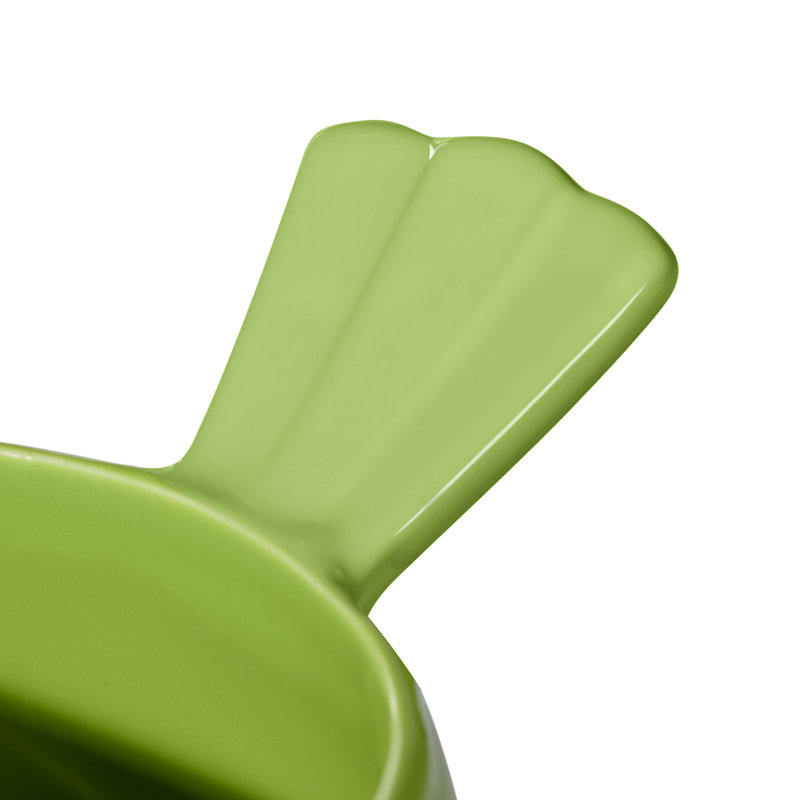  Zygi Bird Gloss Ceramic Planter Pot for 4" Nursery Pots (Green), Green