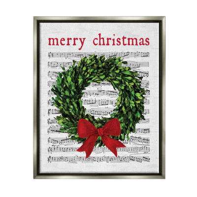 Couronne de chanson «Merry Christmas» par Lettered and Lined - Impression sur bois