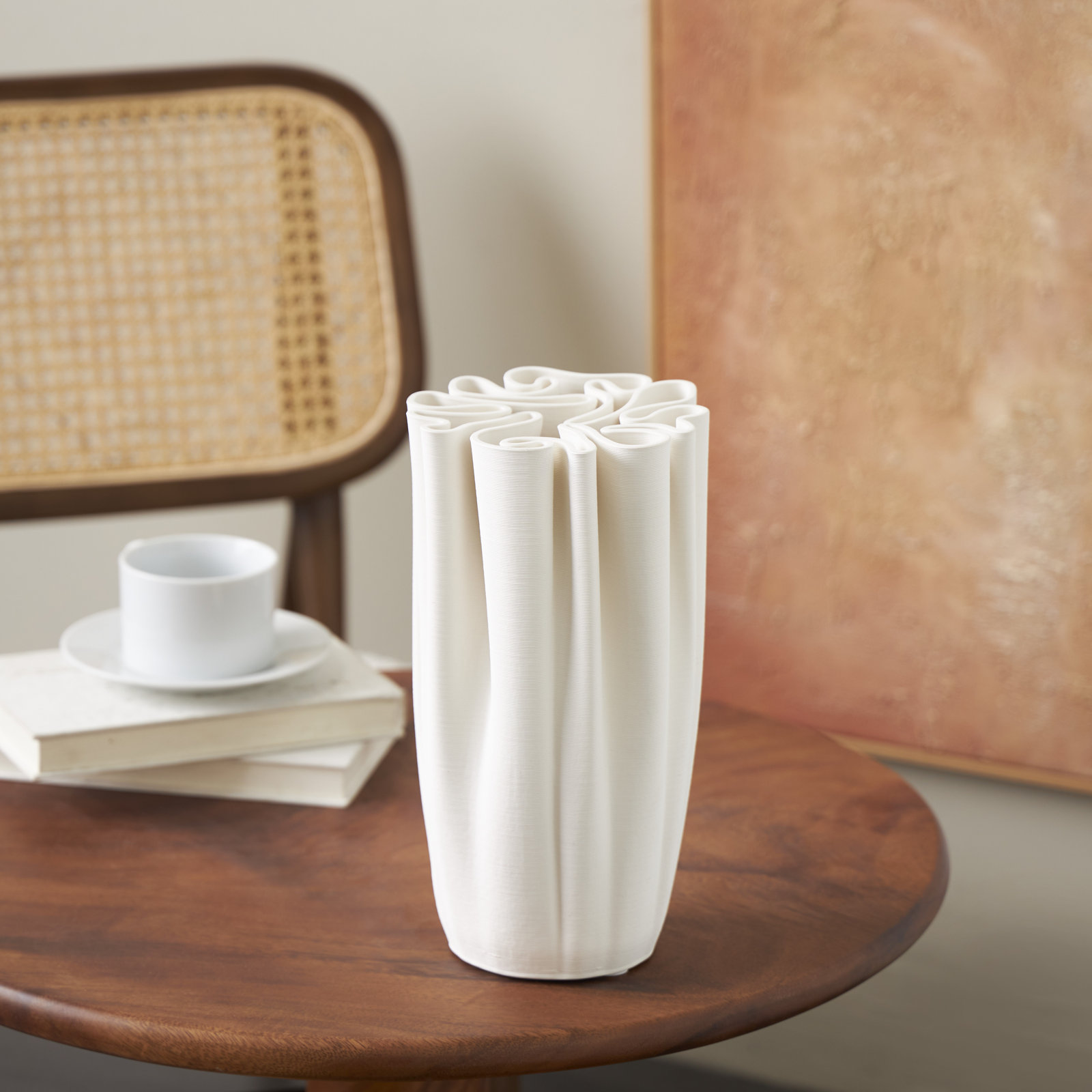 Bowen Ceramic Table Vase, 11.35" H x 5.8" W x 5.8" D