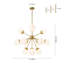 Lustre sphérique spoutnik 12 lumières avec abat-jour en verre-1457332900