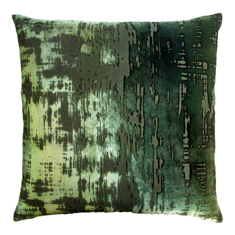 Brush Stroke Square Pillow Cover & Insert, Evergreen, 20"H x 20"W