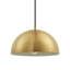 Luminaire suspendu 1 lumière Novogratz X Globe Hazel, laiton mat