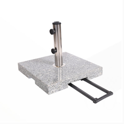 Mojave Granite Umbrella Base with Stainless Steel Holder