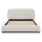 Ares Queen Bed in Froth White Boucle