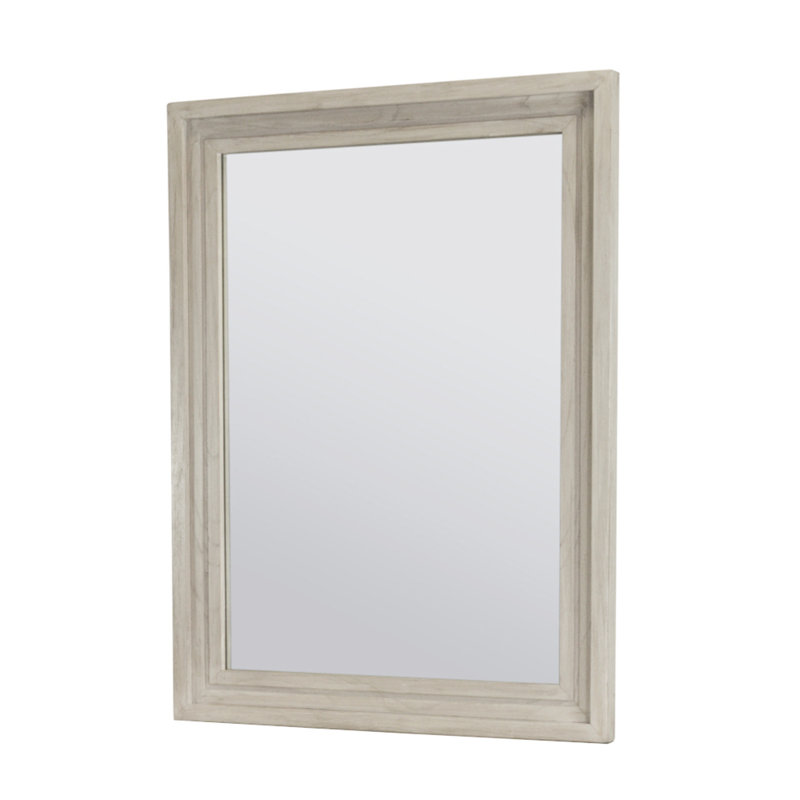 Ocean Isles - Rectangular Dresser Mirror - Aged Ivory Finish