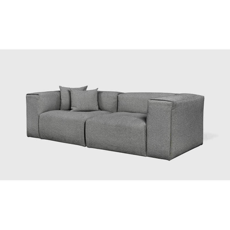 Nest Modular 2-PC Sofa, 28.5" H x 96" W x 41" D, 2, Scoria