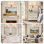 16in. 2-Light Dimmable Vanity Light with Linen Shades-1164298605