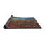 Tapis bleu/brun à motifs-950222702