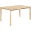 Table rectangulaire en bois délavé de style Mid-Century 5 pièces, table rectangulaire, chaises rembourrées brun clair