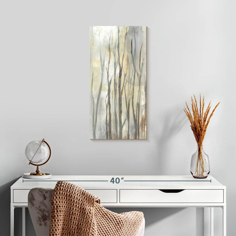 Wispy Birches II, 24" H x 12" W