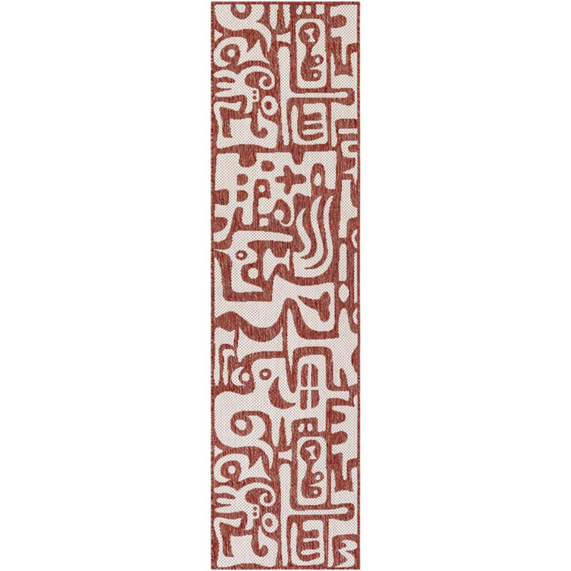 Tapis rouge rouille Aucun, Tapis de couloir 2 pi x 4 pi 1 po