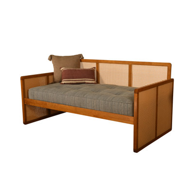Bruke Daybed in Honey Includes Mattress by Bayou Breeze