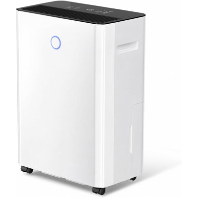 Déshumidificateur COWSAR Energy Star pour pièces jusqu'à 425 m³, minuterie 24 h, 3 modes, panneau tactile, arrêt automatique et dégivrage, idéal pour le sous-sol, la salle de bain et la chambre, blanc