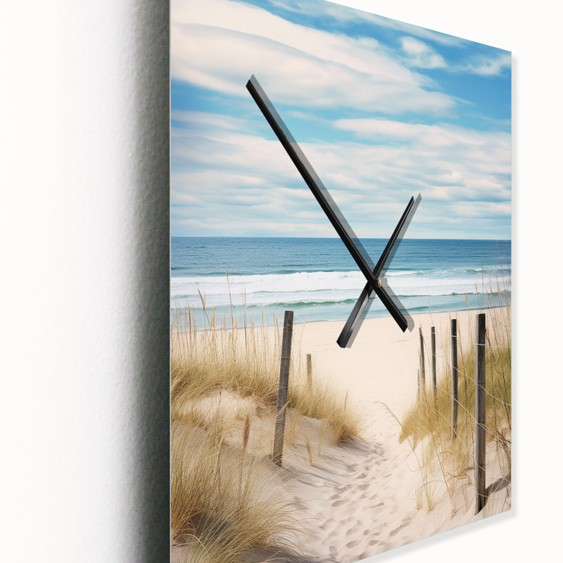 Aniqah - Nautical & Beach Wall Clock Oversized, 28" H x 12" W x 1" D