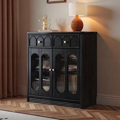 Retro style fashionable storage shoe cabinet