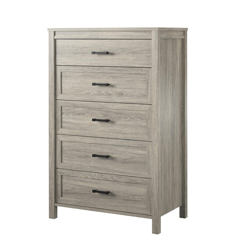 Commode pour femme 5 tiroirs l 31,5 po, Gris