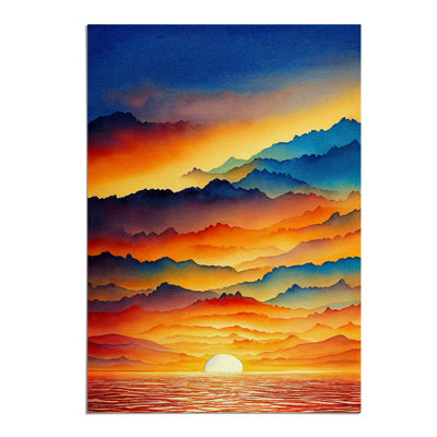 Victorious Ocean Sunset - Wall Art