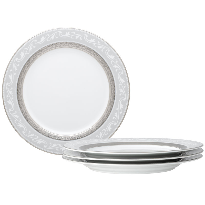 Noritake Crestwood Accent Plates, 9", Platinum