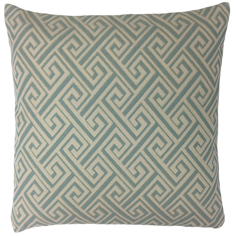 Coussin décoratif géométrique , 24 po x 24 po, Brun