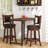 Acelee Swivel Upholstered Counter Stool with Solid Wood Frame-733383386-733383364