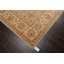 Tapis beige en laine noué à la main de conception unique 7 pi 9 po x 10 pi Galja
