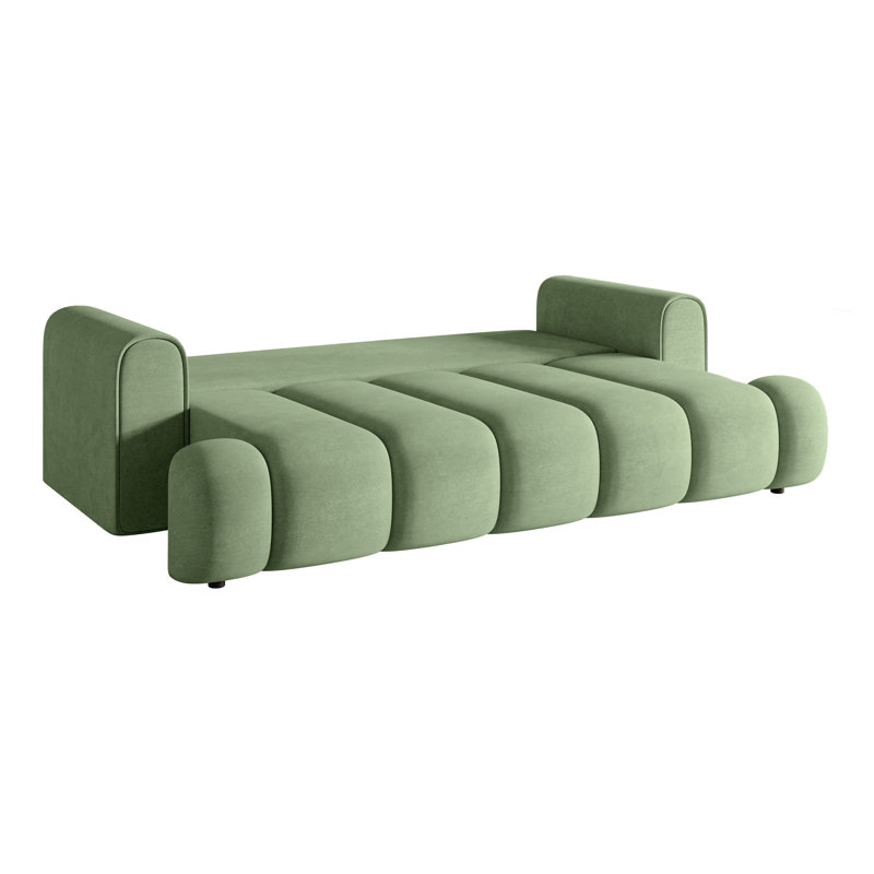 Montrelle 3 Seater Fabric Sleeper, Green Fabric