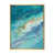 Toile avec cadre flottant or