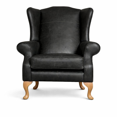 Upholstered Leather Armchair
