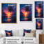«Pink Palm Trees Sunset Silhouette - Palmiers et palmiers», impression d'art mural-83696805-83696806