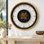 Horloge murale en bois noir The-Gear's