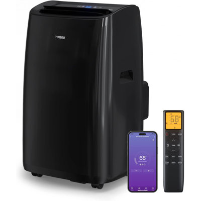 Climatiseur portatif WiFi TURBRO 14 000 BTU, déshumidificateur, refroidissement rapide, télécommande