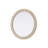 Dennard Oval Cornhusk Mirror 42 in Linen White-108306255