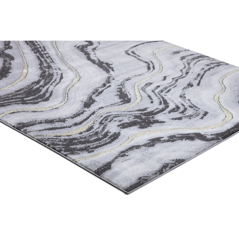 Abstract Indoor Rug, Rectangle 3'3" x 4'7"