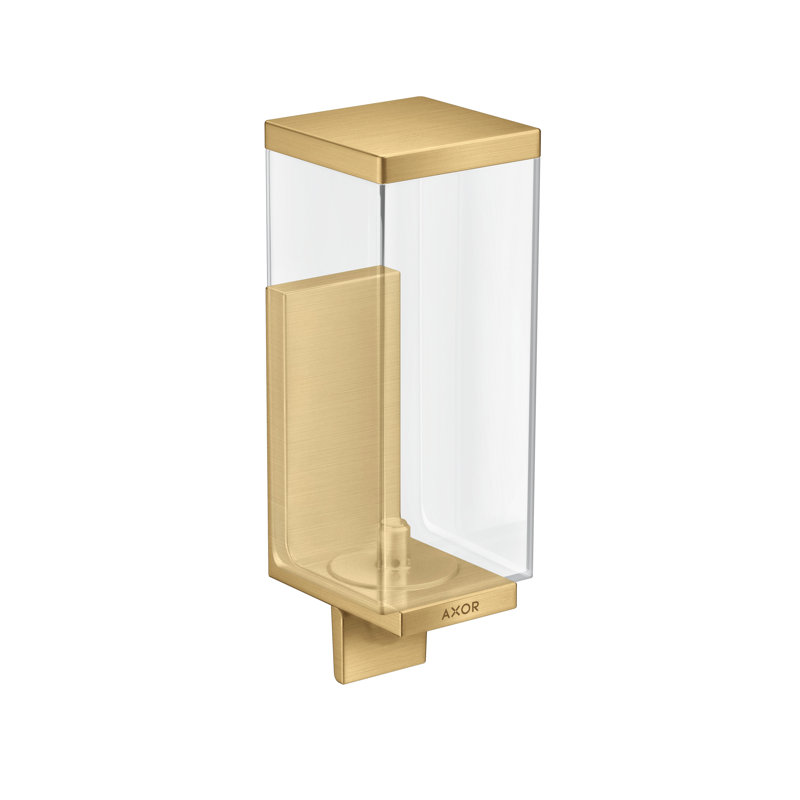 Universal Rectangular Soap Dispenser, Brushed Gold