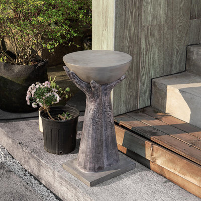 Stone/Concrete Side Table by Trinx