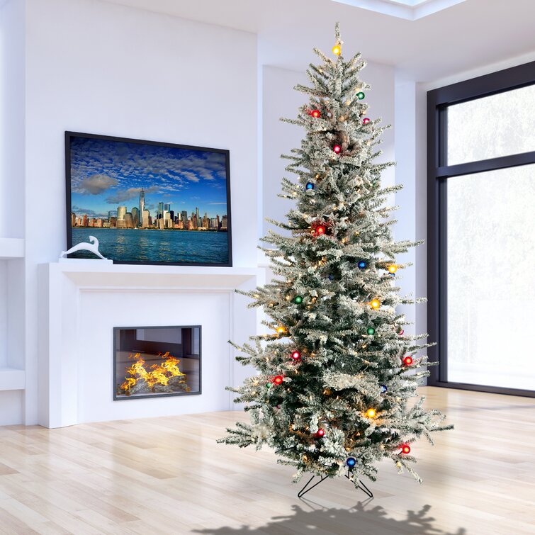 Regency International Artificial Spruce Christmas Tree with Lights ...