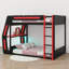 Lit superposé double avec bureau et lumière DEL-1001303646