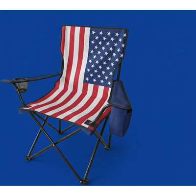 20" X 20" Camping Chair, United States Flag Inspired