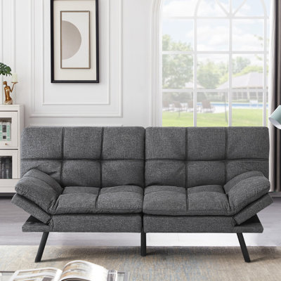 Gurlal Twin 71'' Upholstered Convertible Sofa
