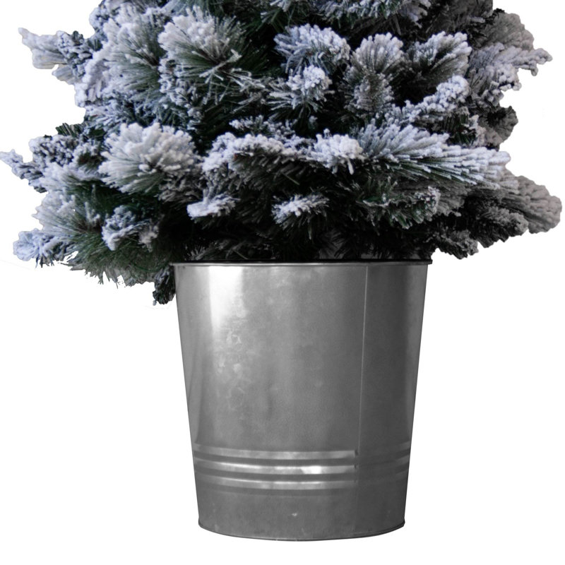 Home Heritage 4.5 Feet PVC Pre Lit Artificial Christmas Tree w/ Stand (2 Pack)