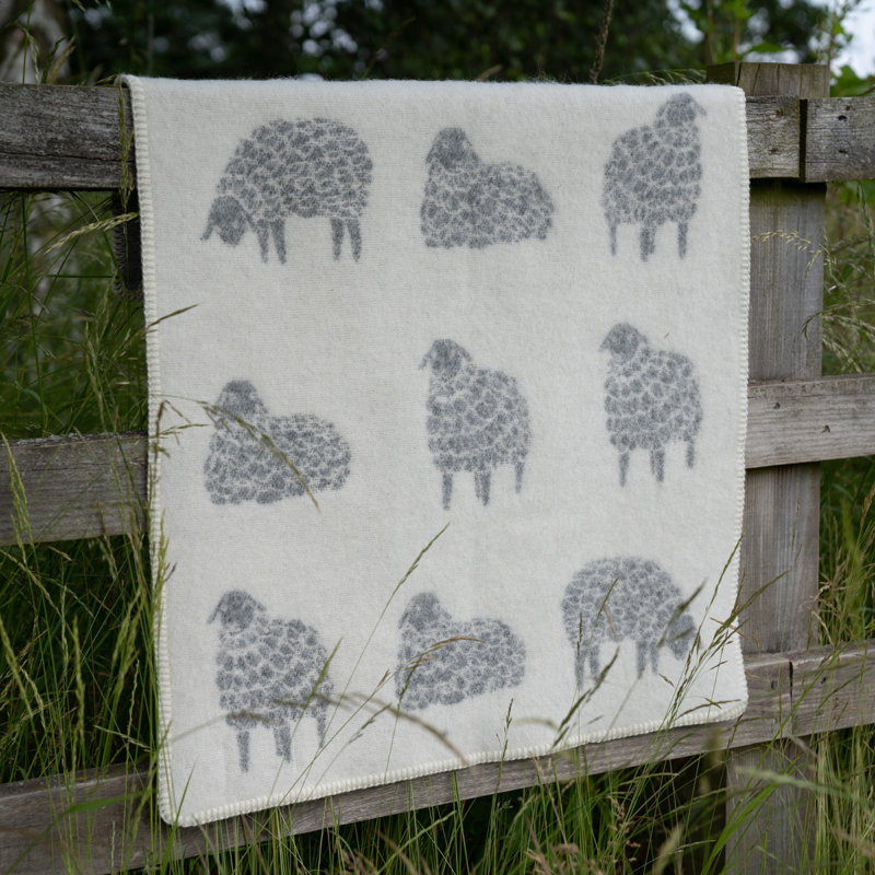 Grey Sheep Mima Medium Wool Blanket