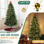 Arbre de Noël artificiel vert 7,5 pi avec jupe d'arbre et ornements