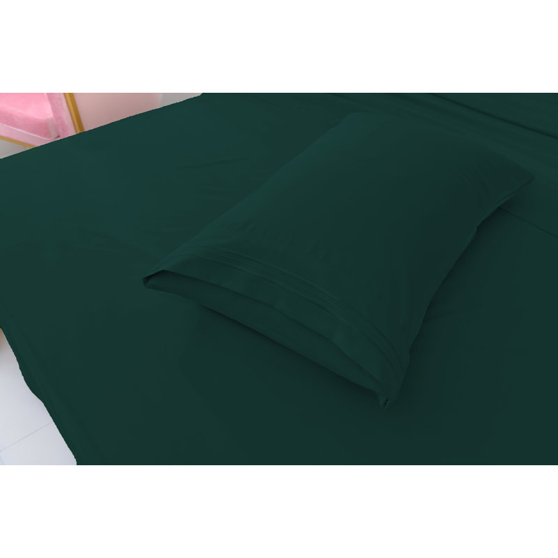 1800 Rayon from Bamboo Sheet Set, King, Dark Green