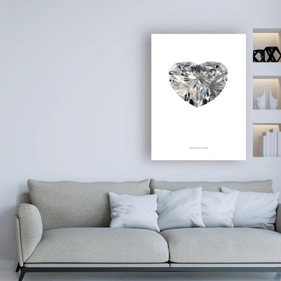 «Diamonds are Forever I» par TypeLike, reproduction d'art graphique sur toile