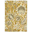 Wool Floral Area Rug in Gold-2044742224