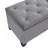 GREY STORAGE OTTOMAN（ONLY OTTOMAN)
