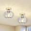 Crystal Semi Flush Mount