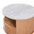 Round Nesting Coffee Table With Drawer